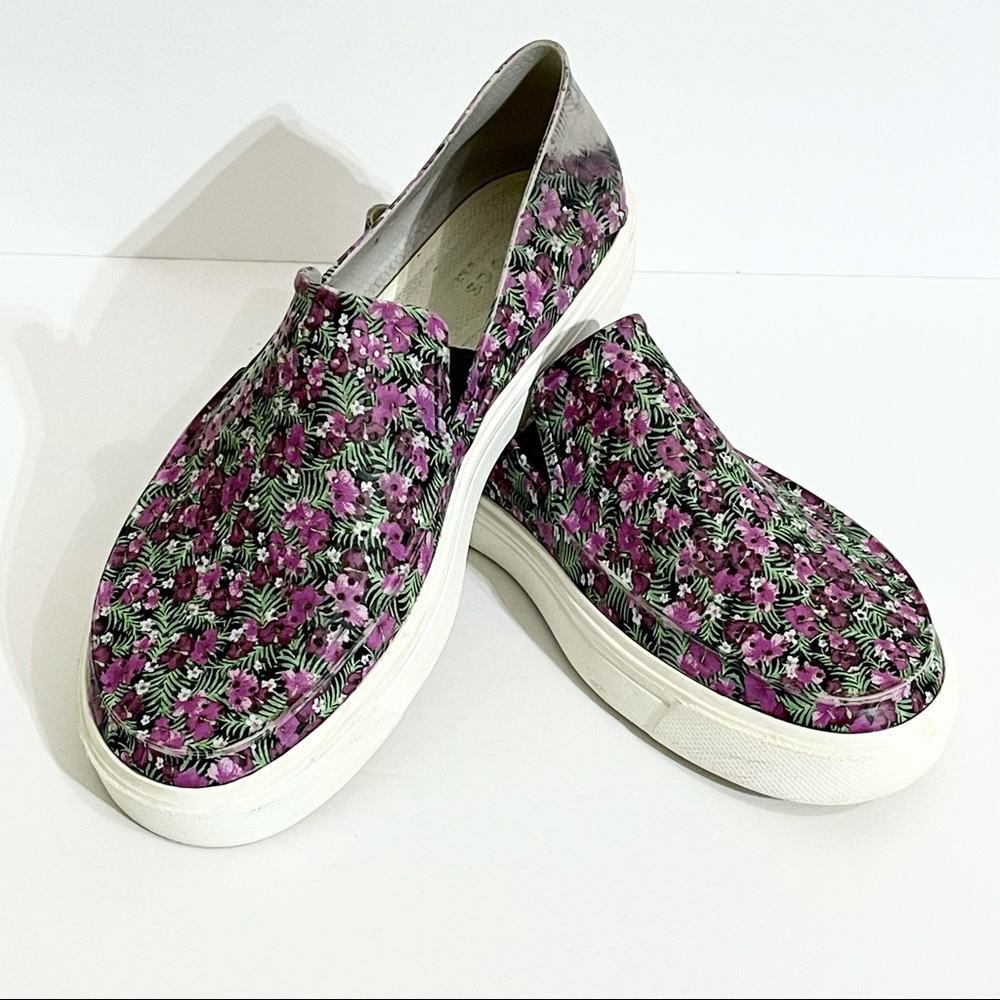 CROCS Citilane Roka Graphic Floral Print Slip On Loafers size w7 - Picture 2 of 10